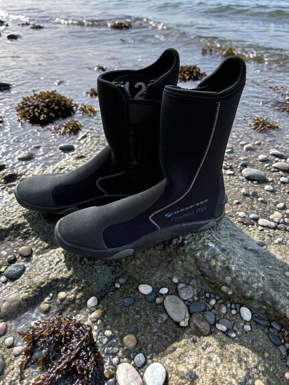 Deep See Thermo Flex 6.5mm Neoprene Zip Dive Boots Size 12